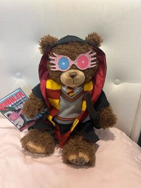 Harry Potter Build-A-Bear Brown Gryffindor Wizard Bear with Pink Spectacles
